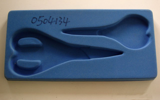 Blue Flocking Tray