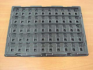 Electronic plastic tray